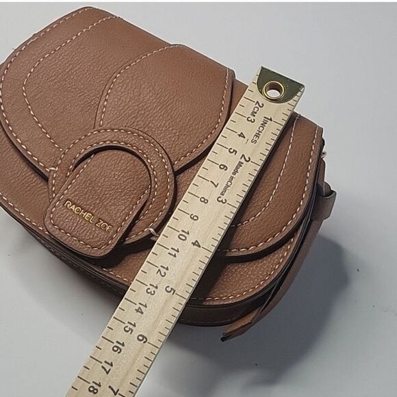 NEW PURSE / BELT BAG NEW RACHEL ZOE CROSSBODY COGNAC VEGAN LEATHER TRAVEL NWT - Picture 2 of 7